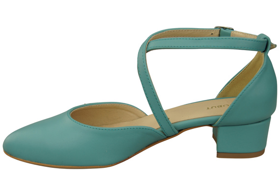 Women’s Leather Sandals with Straps Low Heel 223 ElitaBut