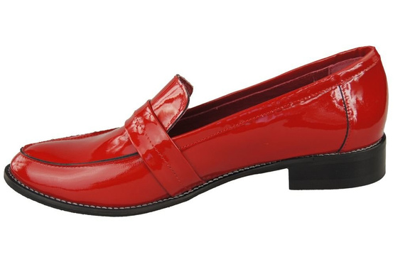 Shoes Women's loafers Natural leather lacquer 139 ElitaBut