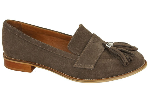 Shoes Women's loafers Natural Leather Velor 134 ElitaBut