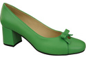 Women's Pumps with a Bow, Natural Leather and Low Heel 203 ElitaBut