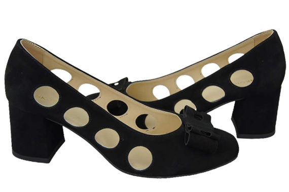 Women's shoes Pumps Natural leather suede 182 ElitaBut