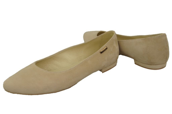 Women's shoes Ballerinas natural leather Suede 131 ElitaBut