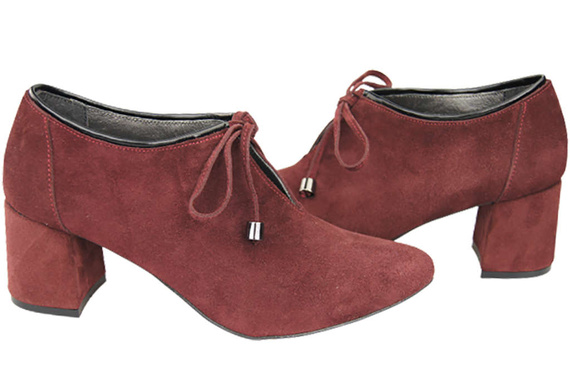 Women's shoes Low shoes Natural leather velor 183 ElitaBut