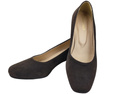 Comfortable Women's Shoes Pumps with Decorative Heel Natural Suede Leather 219 From ElitaBut