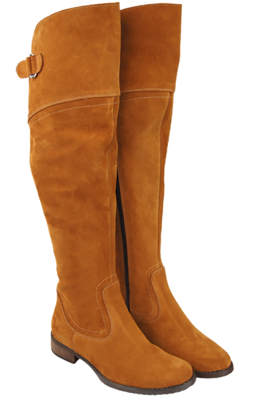 Shoes Boots Women Boots Over-the-knee boots Over-the-knee natural leather Velor 154 ElitaBut