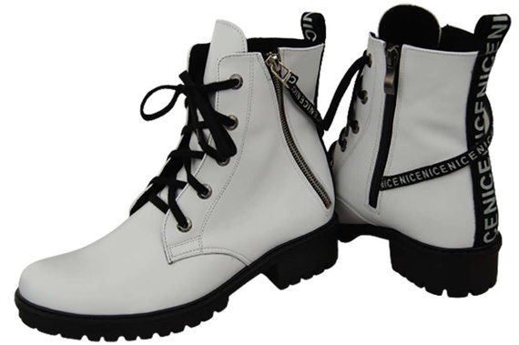Footwear Boots Women's boots with the inscription NICE Natural Leather 173 Z ElitaBut