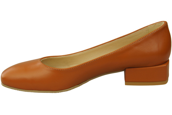 Comfortable Women's Shoes Flat Pumps, Natural Leather 204 ElitaBut