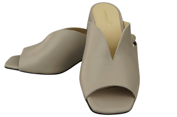 Women's Shoes High-Heeled Flip-Flops Natural Leather 210 ElitaBut