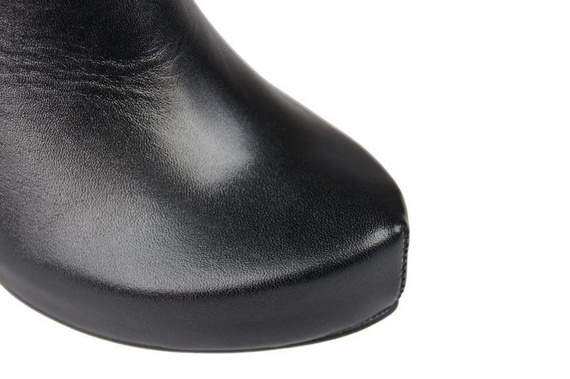 Obuwie Damskie Botki Ocieplane skóra naturalna Czarne 874 Z ElitaBut