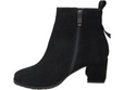 Women’s ankle boots in genuine suede leather, stable block heel, with zipper – 224 ElitaBut