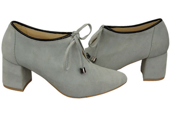 Women's shoes Low shoes Natural leather velor 183 ElitaBut