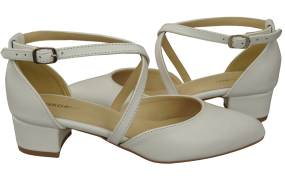 Women’s Leather Sandals with Straps Low Heel 223 ElitaBut