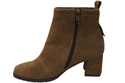 Women’s ankle boots in genuine suede leather, stable block heel, with zipper – 224 ElitaBut