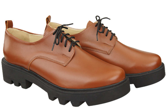 Women's shoes Lace-up leather Natural 180 ElitaBut