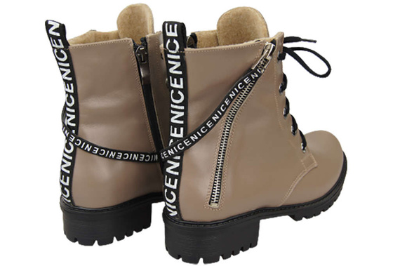 Footwear Boots Women's boots with the inscription NICE Natural Leather 173 Z ElitaBut