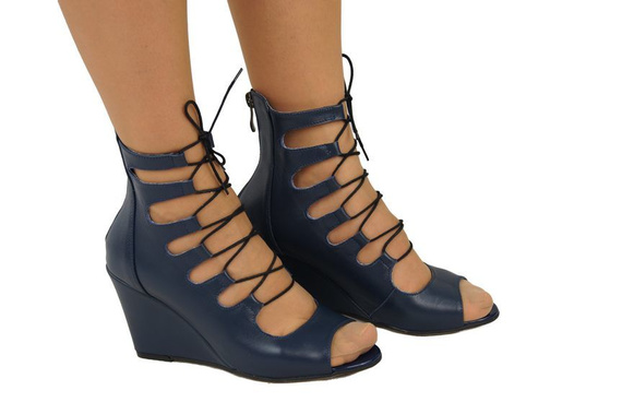 Obuwie Damskie Sandały Koturna 966