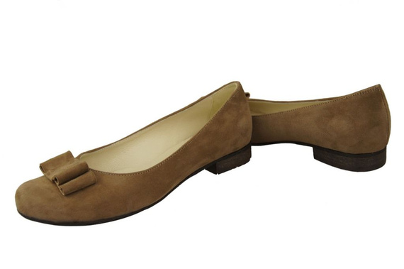 Women's Shoes Ballerinas natural leather Suede 126 ElitaBut