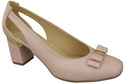 Shoes Women's pumps in Natural Leather with Decorative Heel 199 ElitaBut