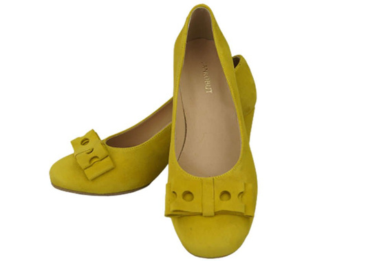 Women's shoes Pumps Natural leather suede 163 ElitaBut