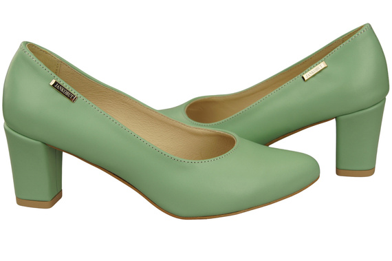 Classic Smooth Pumps Shoes Women's Black Natural Leather 213 ElitaBut