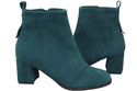 Women’s ankle boots in genuine suede leather, stable block heel, with zipper – 224 ElitaBut