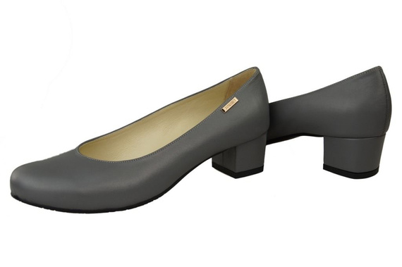 Obuwie Damskie Czółenka Skóra naturalna 116 Popiel ElitaBut