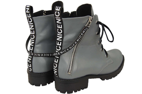 Footwear Boots Women's boots with the inscription NICE Natural Leather 173 L ElitaBut