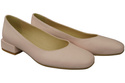 Comfortable Women's Shoes Flat Pumps, Natural Leather 204 ElitaBut