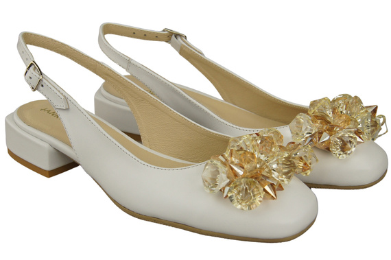 Women's Shoes Sandals with Crystals Natural Leather 215 ElitaBut