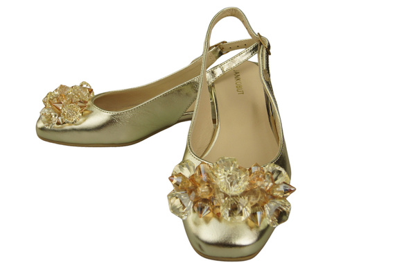 Women's Shoes Sandals with Crystals Natural Leather 215 ElitaBut