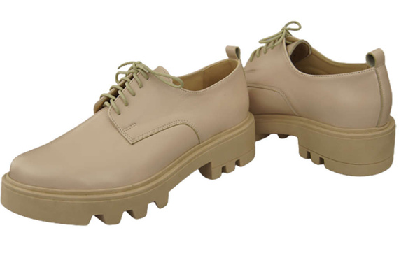 Women's shoes Lace-up leather Natural 180 ElitaBut
