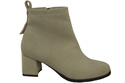 Women’s ankle boots in genuine suede leather, stable block heel, with zipper – 224 ElitaBut