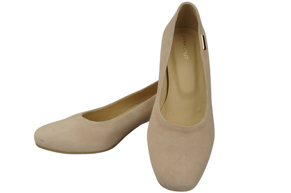 Comfortable Women's Shoes Pumps Natural Suede Leather 172 Z ElitaBut