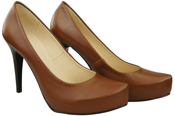 Women's shoes Pumps High heels natural leather 205 ElitaBut