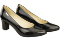 Classic Smooth Pumps Shoes Women's Black Natural Leather 213 ElitaBut
