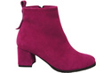 Women’s ankle boots in genuine suede leather, stable block heel, with zipper – 224 ElitaBut