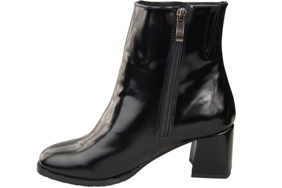 Women's Black Winter Ankle Boots Genuine Leather 214 From ElitaBut
