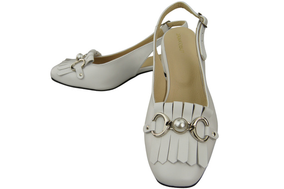 Women's Shoes Sandals Decorated with Fringes Natural Leather 208 ElitaBut