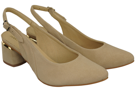 Women's Sandals in Natural Suede Leather - Elegance and Comfort 196 Z ElitaBut