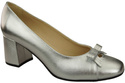 Women's Pumps with a Bow, Natural Leather and Low Heel 203 ElitaBut