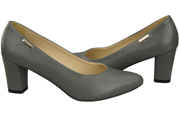 Classic Smooth Pumps Shoes Women's Black Natural Leather 213 ElitaBut