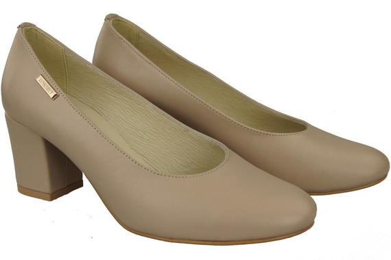 Women's Shoes Pumps Natural Grain Leather 125 ElitaBut