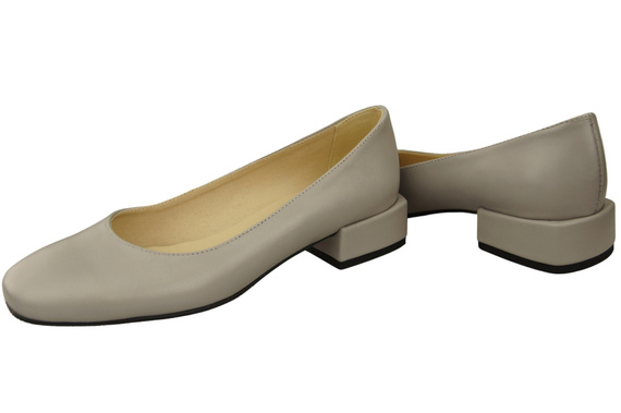 Comfortable Women's Shoes Flat Pumps, Natural Leather 204 ElitaBut