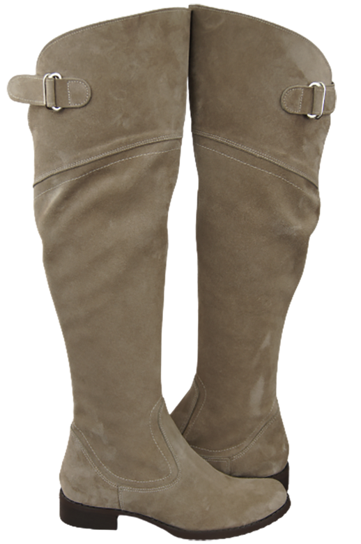 Shoes Boots Women Boots Over-the-knee boots Over-the-knee natural leather Velor 154 ElitaBut