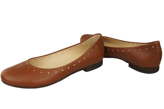 Women's Shoes Comfortable Ballerinas Natural Leather 162 ElitaBut