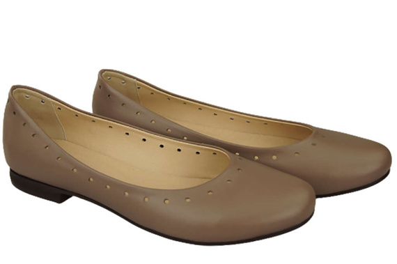 Women's Shoes Comfortable Ballerinas Natural Leather 162 ElitaBut