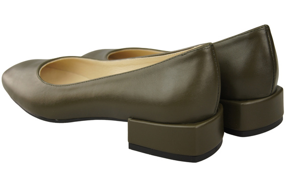 Comfortable Women's Shoes Flat Pumps, Natural Leather 204 ElitaBut