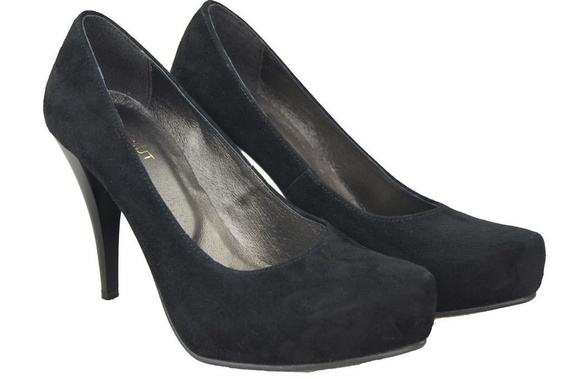 Women's shoes Pumps Natural leather Suede 644 ElitaBut