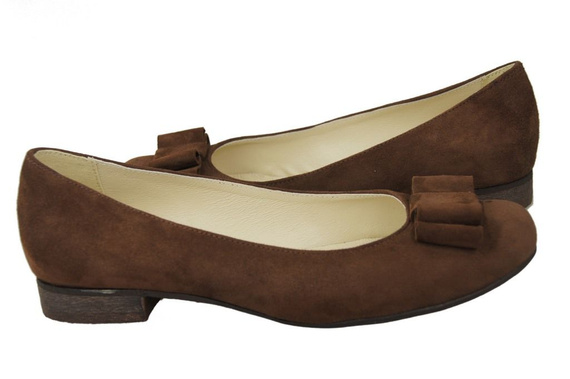 Women's Shoes Ballerinas natural leather Suede 126 ElitaBut