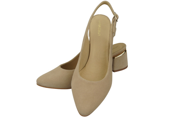 Women's Sandals in Natural Suede Leather - Elegance and Comfort 196 Z ElitaBut